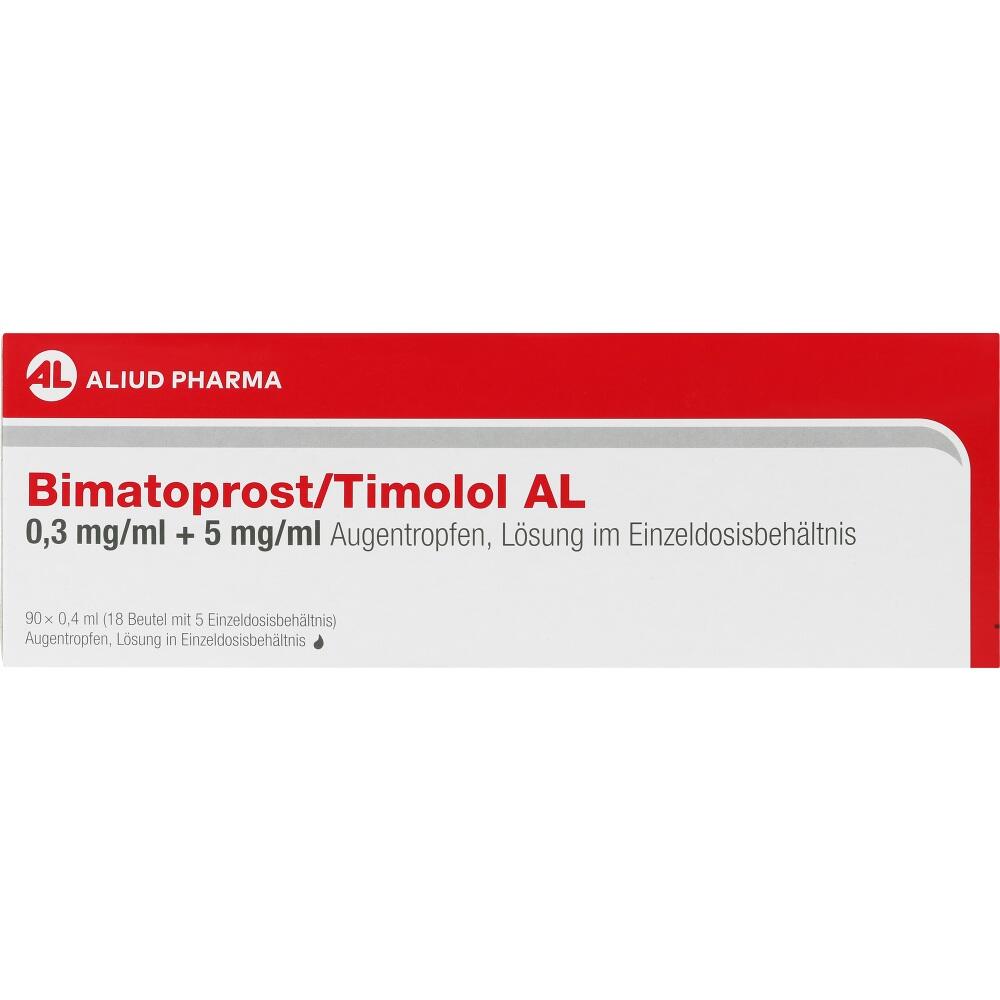 Bimatoprost/Timolol AL 0,3 mg/ml + 5 mg/ml 90X0.4 ml Augentropfen