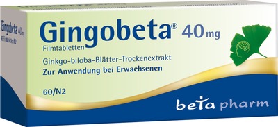 Gingobeta 40mg 60 St Filmtabletten