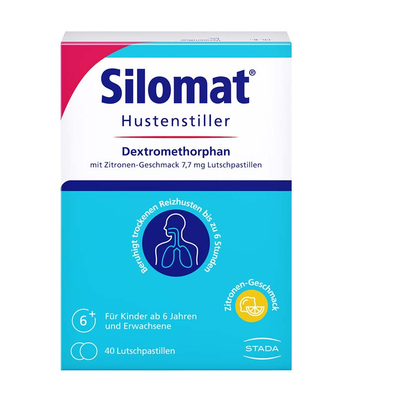 Silomat Hustenstiller Dextromethorphan Zitrone 40 St Lutschpastillen