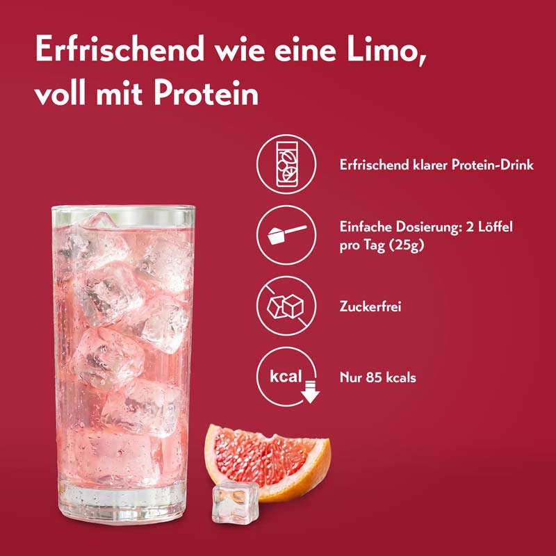 pureSGP CLEAR PROTEIN Grapefruit 500 g Pulver