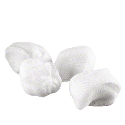 ASKINA Schlinggazetupfer pflaumengroß steril 4 St Tupfer