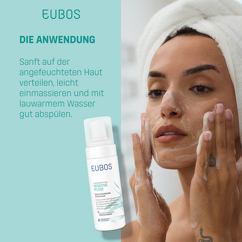 EUBOS SENSITIVE Vital Schaum Gesichtsreinigung 150 ml Schaum
