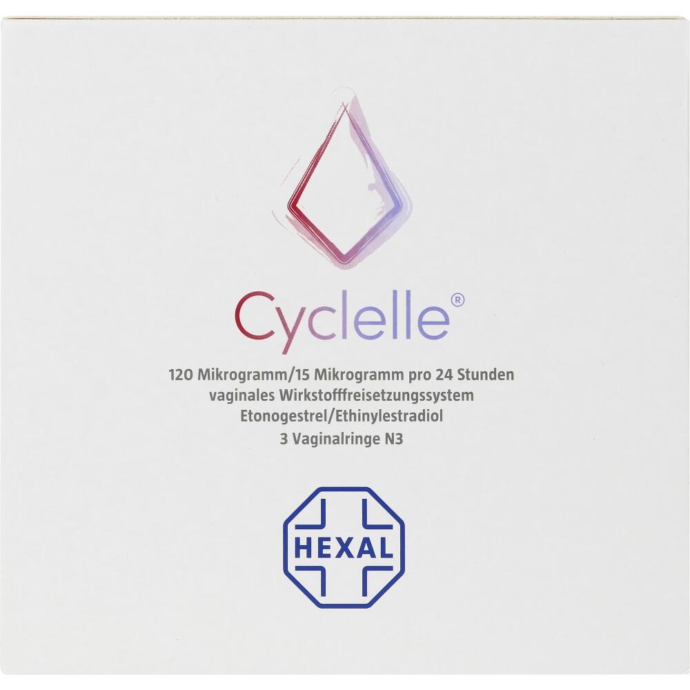 CYCLELLE 120 µg/15 µg pro 24 Stunden Vaginalring 3 St Vaginalring