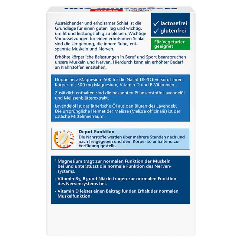Doppelherz aktiv Magnesium 500 für die Nacht 100 St Tabletten