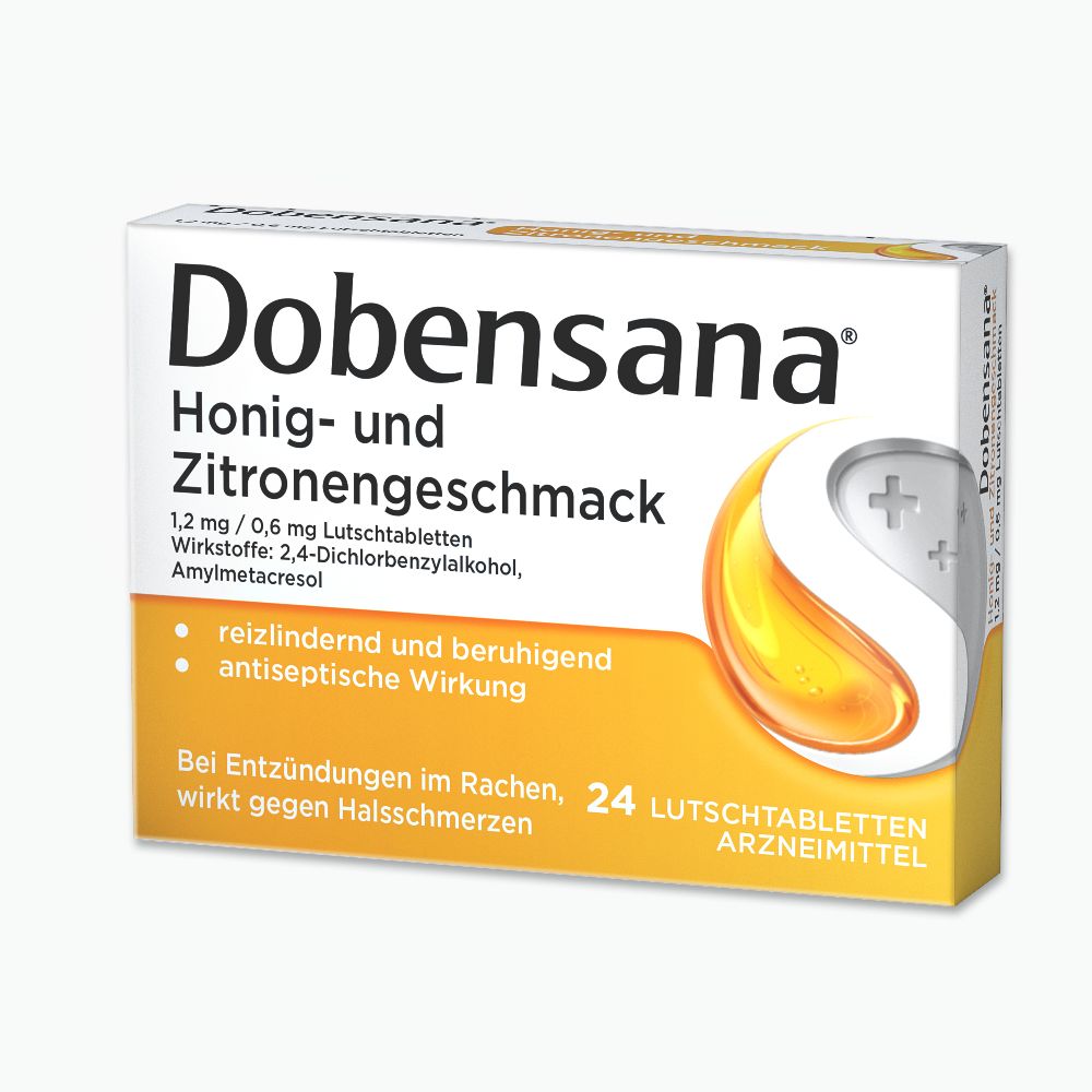 Dobensana Honig- & Zitronengeschmack 24 St Lutschtabletten