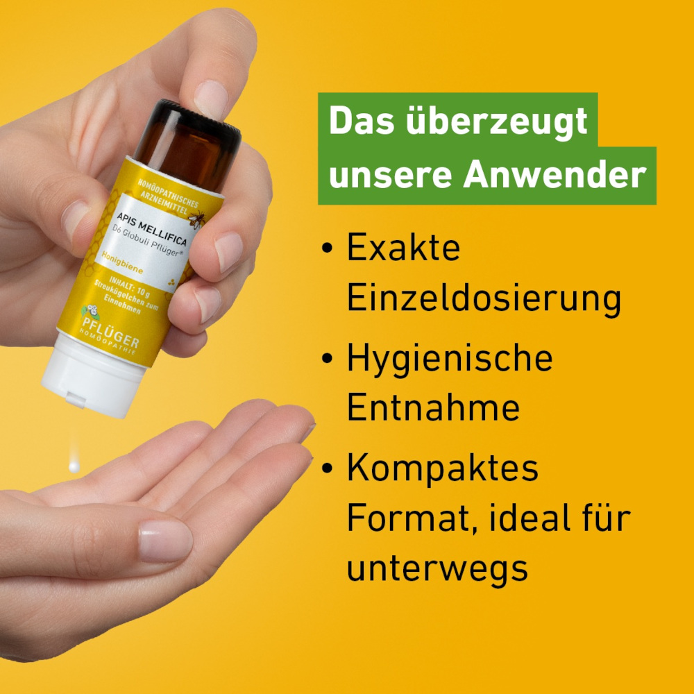 Apis mellifica D6 Globuli Pflüger 10 g Globuli